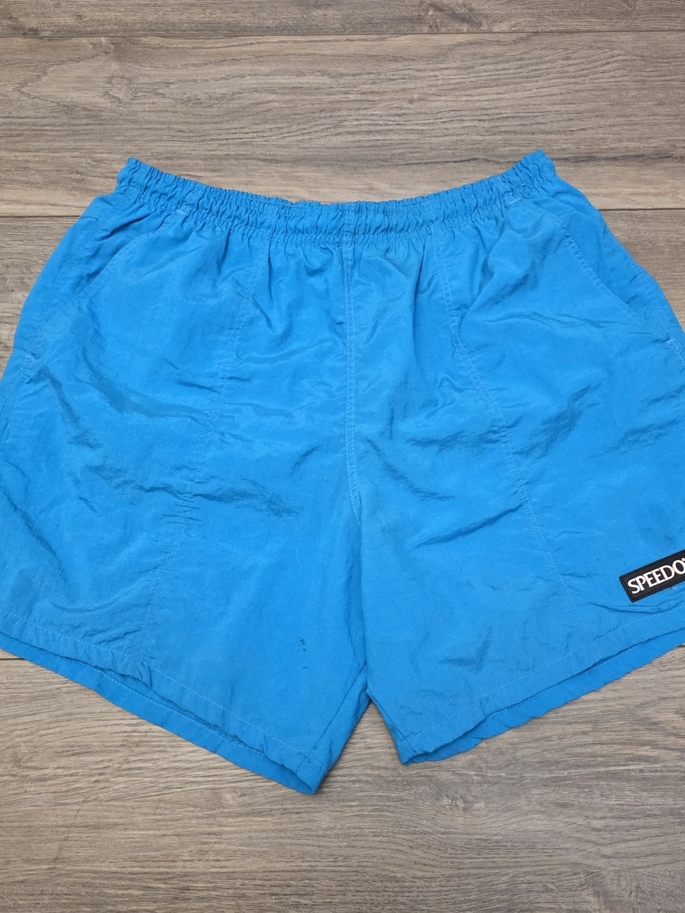 Vintage 90s Speedo Mens Nylon Lined Swim Trunks / Beach Shorts Size Medium